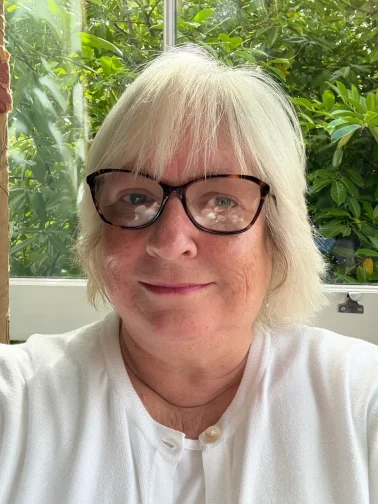 Portrait of Zena Wood, qualified reflexologist in Tunbridge Wells.